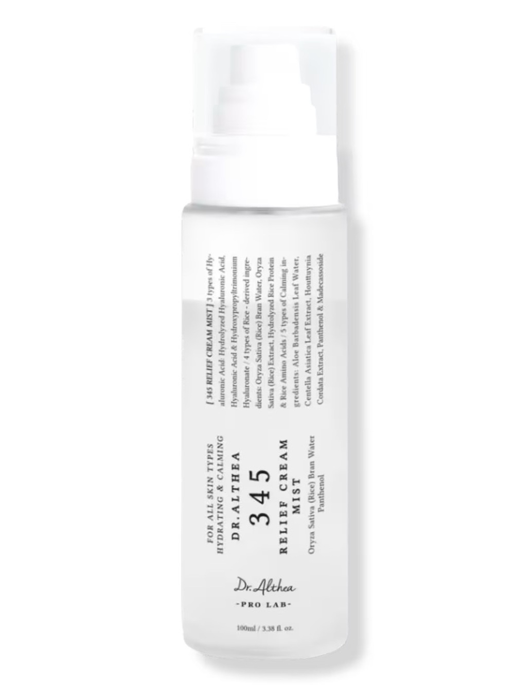 Dr. Althea 345 Relief Cream Mist- Korean skincare, hydrating face spray, vegan